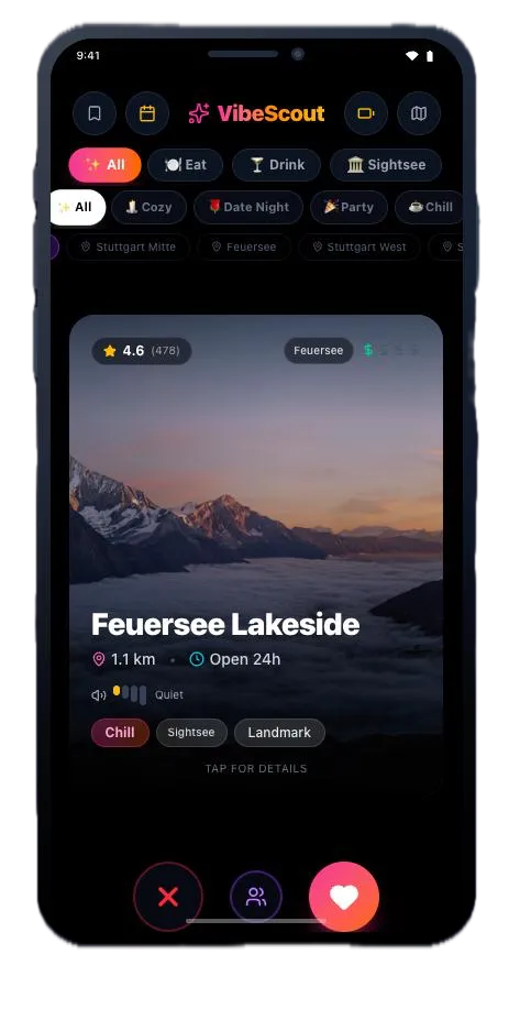 TinderGastro Homepage